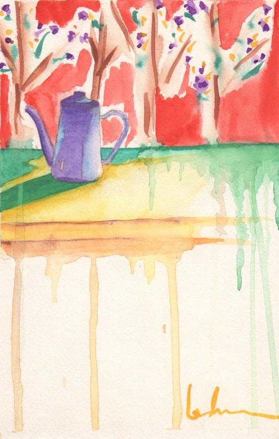 By the Trees-  9"x 6"   $525/framed