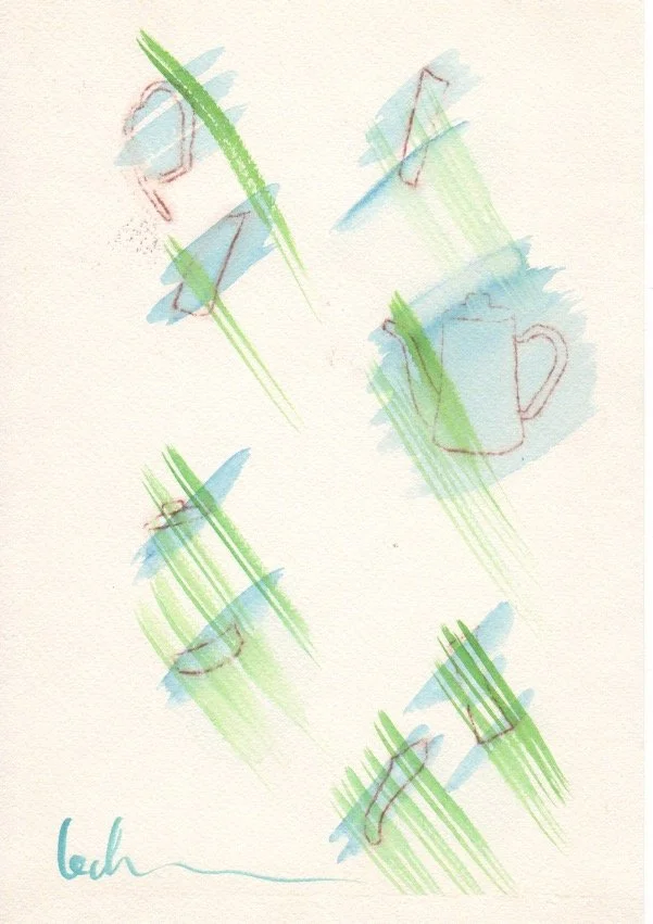 Pieces-  9"x 6"   $525/framed