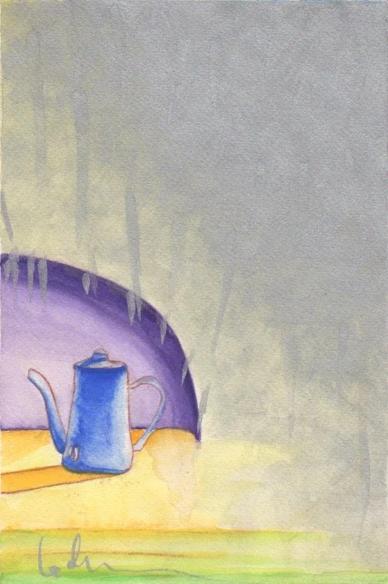 Purple Space-  9"x 6"   $525/framed