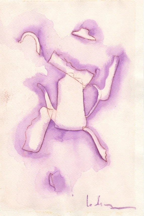 Tea Fragments-  9"x 6"   $525/framed