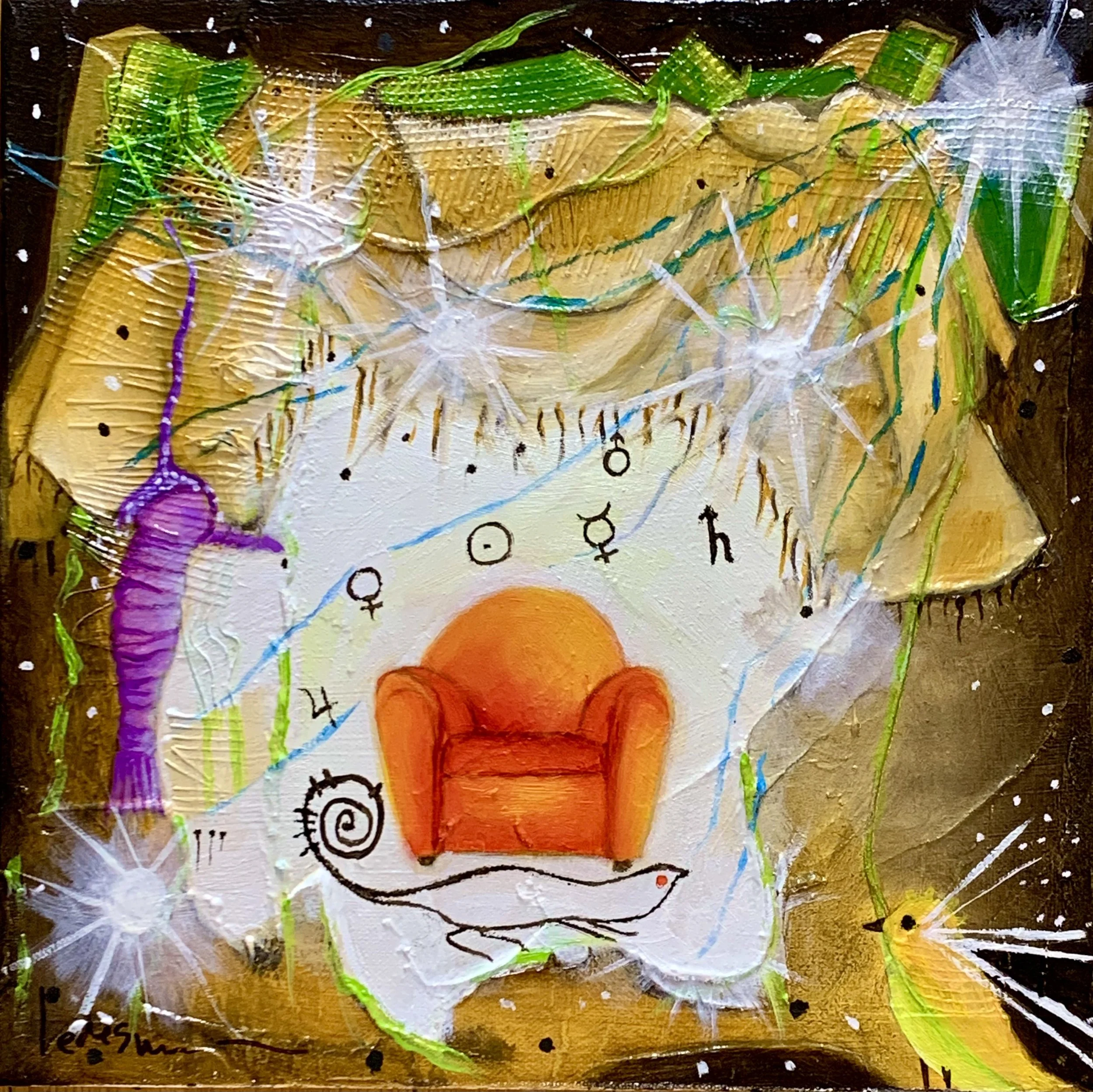 Unusual Lighting Upon the City-   12"x 12"x 1"  $850  