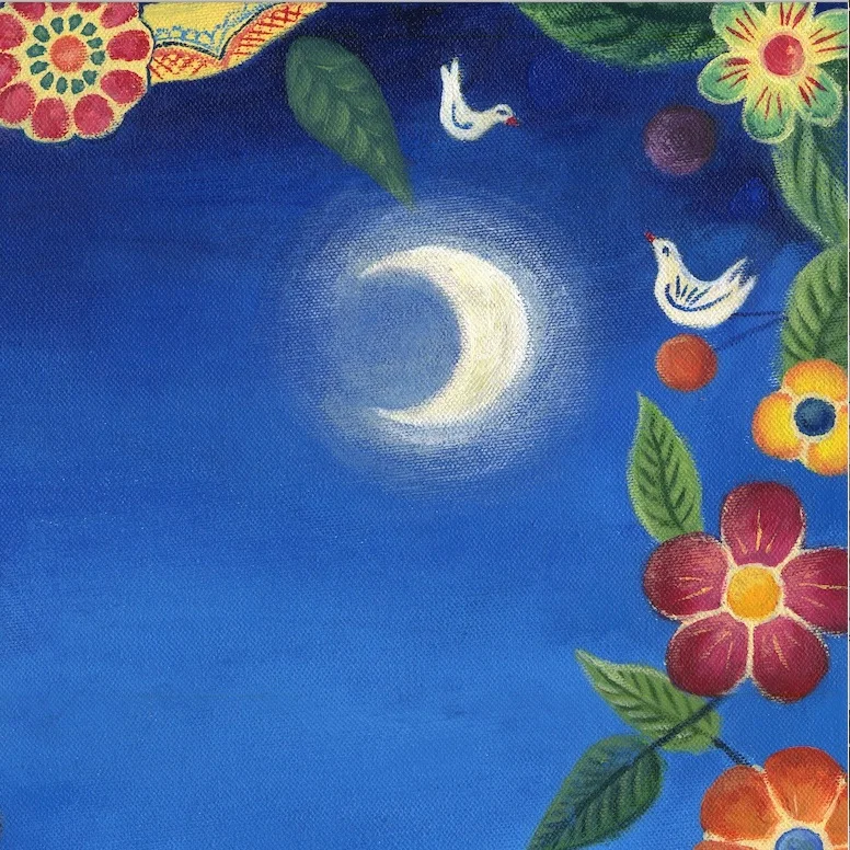 La luna es mi calendario: taller de yoga y arte