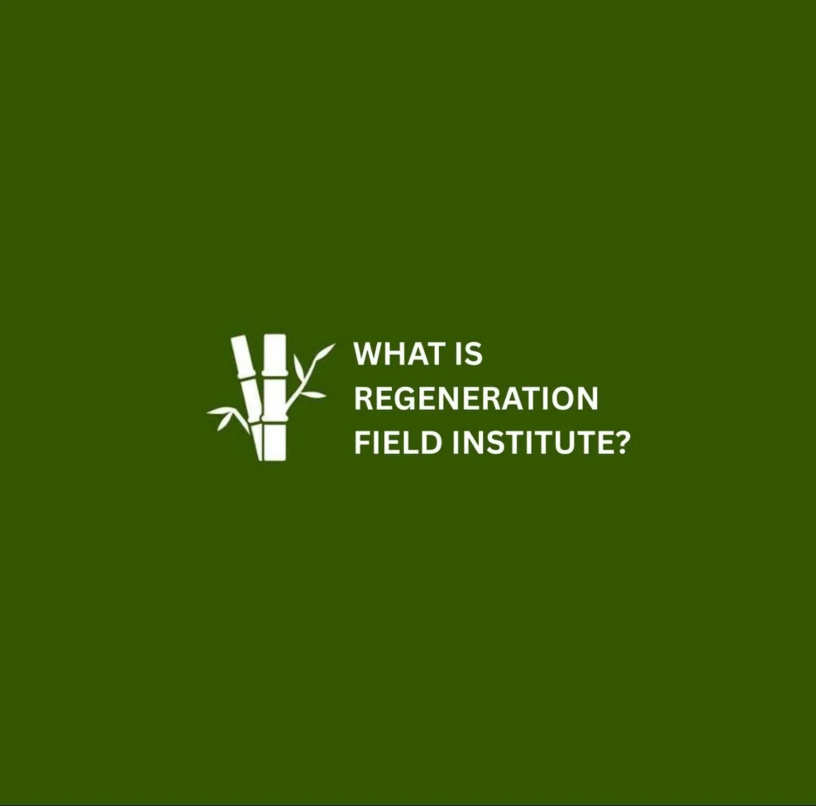 What is Regeneration Field Institute? Find out more by following Georgetown&rsquo;s RFI program! @regenerationfieldinstitute 🌱