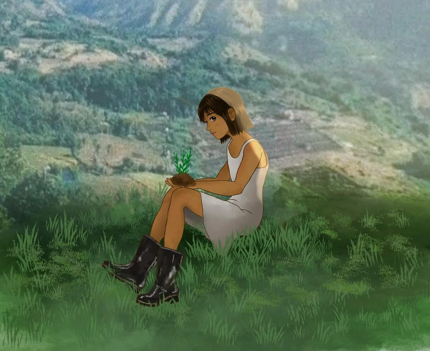 RESTORING SOIL &mdash;&mdash;&gt; RESTORED LAND

Comic episode one! Next will go more into detail! 
 
Pumping organic matter into the soil to regenerate the previously degraded plots of land. The mixed cacao-mandarin used extensive fertilizer and her