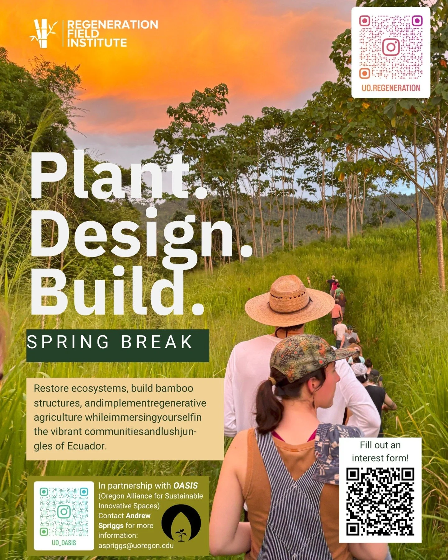 If you spot this poster on campus, I'll give you a prize! (I'll climb the starfruit tree on RFI's Los Arboleros Farm, and I'll pick you the ripest starfruit I can find!!)