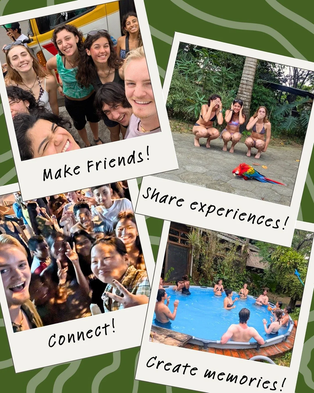 With RFI, you'll get to build bamboo structures, build a better environment, and build lasting relationships!!

I made a lot of cool friends, and I even drove all the way up to Seattle from Eugene to visit some of the friends I made in Ecuador! And I