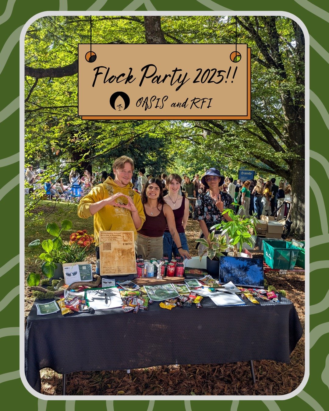 The Flock Party was a huge success and a great kickoff for the upcoming year! Can't wait to see all the new students we talked to around campus, and hopefully at our first info session!!

Shoutout to @uo_oasis for partnering with RFI and allowing us 
