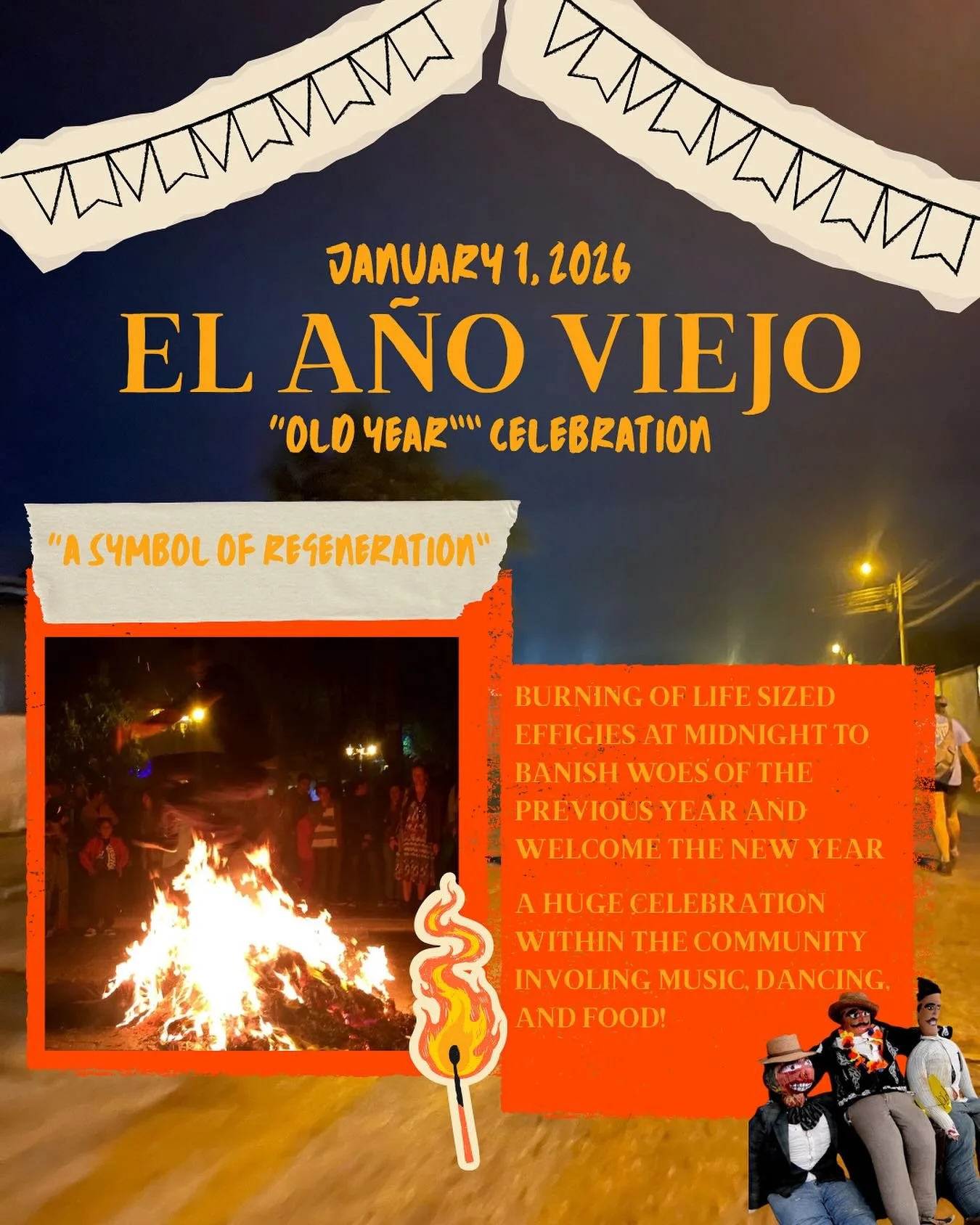 Yet another reason to sign up for our winter session December 27th-January 4th!! this will be a very unique opportunity to spend new years in a different country and experience new traditions such as El A&ntilde;o Viejo!! 

click the link in our bio 