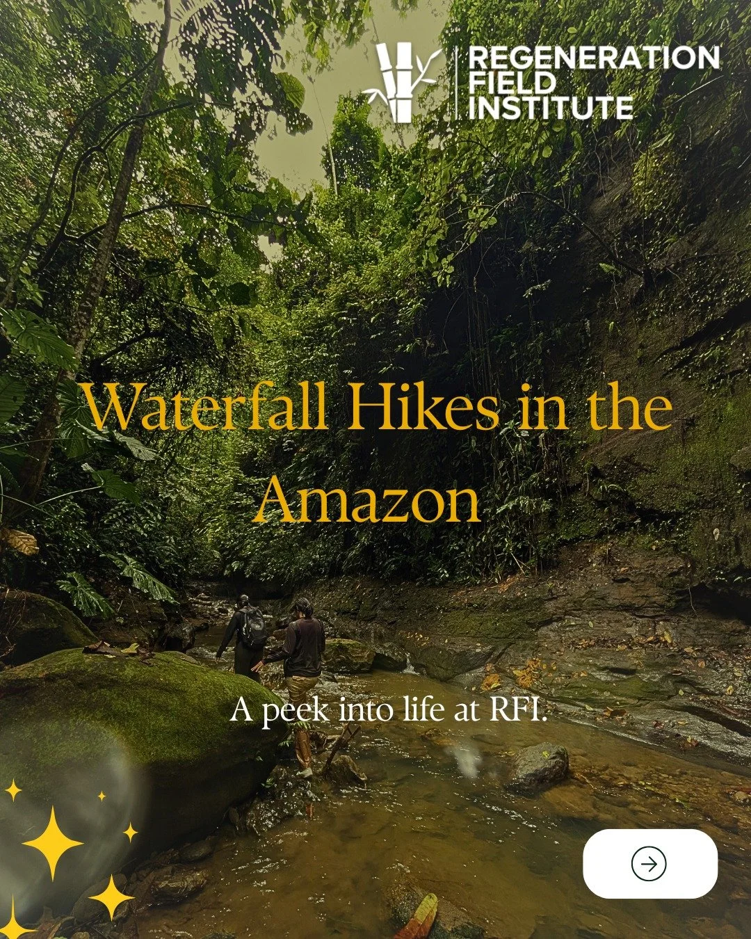 At RFI, learning goes beyond the studio. 🌿
Weekend waterfall hikes let students explore the Amazon firsthand&mdash;connecting ecosystems, watersheds, and landscapes to the design work they&rsquo;re creating on site.

It&rsquo;s not just a trip. It&r