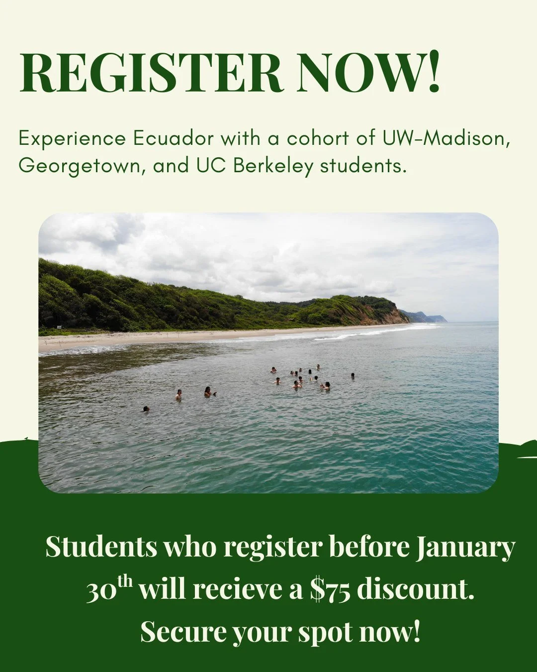 Make friends, memories, and learn about regenerative agriculture!!

Fill out the interest form below to register for Wednesday's informational session:
https://www.regenerationfieldinstitute.com/university-of-wisconsin-madison