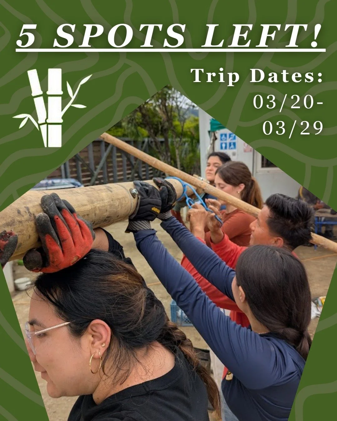 Only 40 days left until Spring break! We still have some spots to fill, so register ASAP before they fill up! Don't miss out!

#regenerationfieldinstitute #studyabroad #designbuild #ecuador