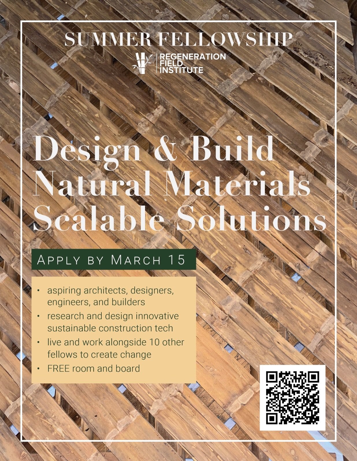 We&rsquo;ve built something new for those ready to go further.

The Regeneration Field Institute (RFI) is launching our 5-week Summer Fellowship at Los Arboleros in coastal Ecuador &mdash; a fully immersive, field-based experience designed for studen