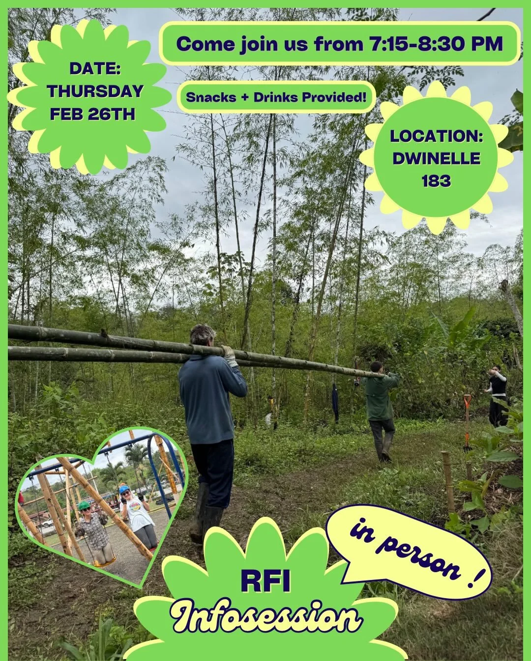 IN-PERSON INFO SESSION ALERT 🚨🥳🎊🎊🎊

Need plans for the summer? Have questions about RFI? Well come meet us in Dwinelle 183 next Thursday FEB. 26th from 7:15 to 8:30 PM 🎋

☀️ Summer Session: MAY 19th-MAY 28th 
🫵🏼 Register today via link in bio