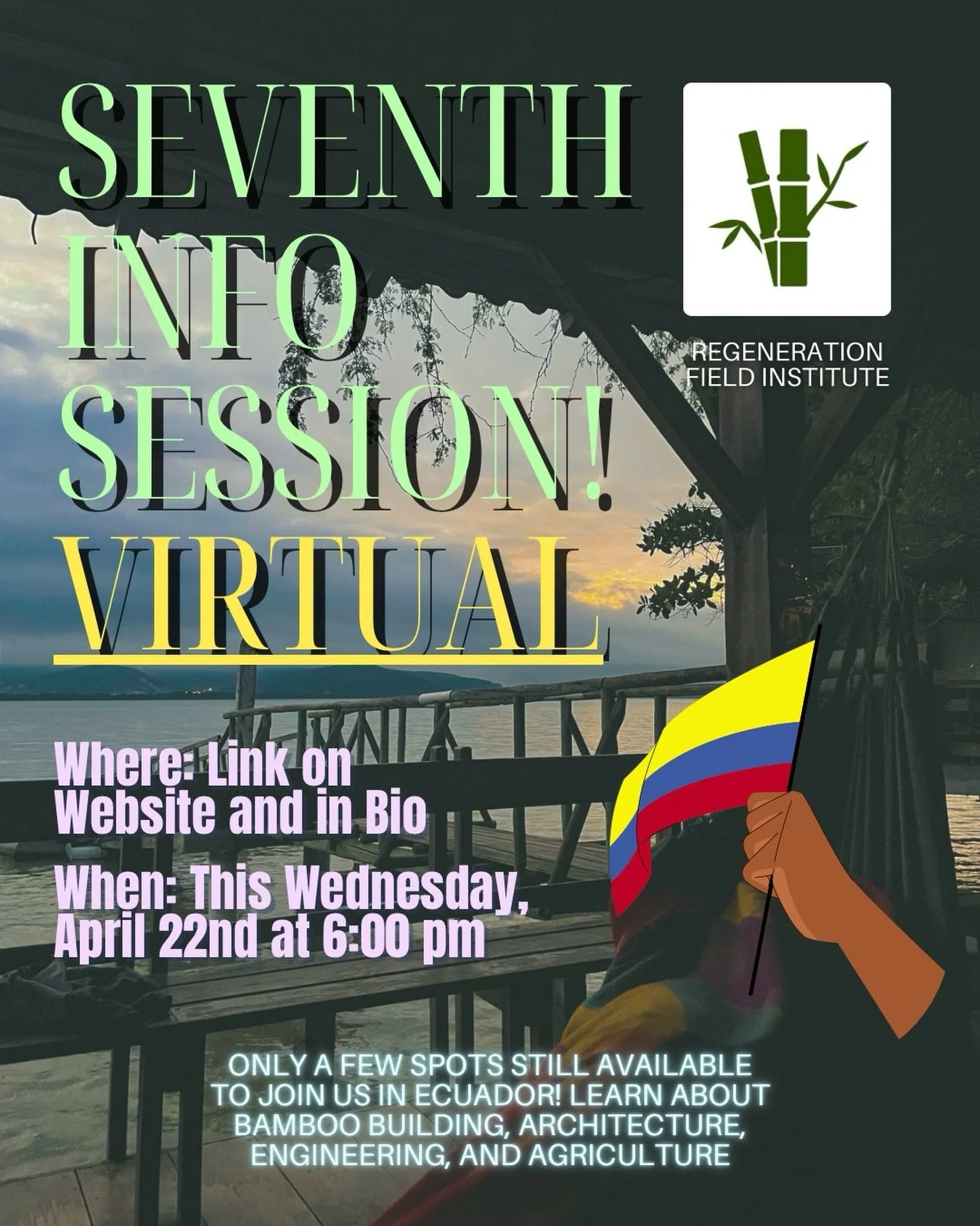 There are a few spots left to join us on our Ecuador trip this summer! Be sure to attend one of our info sessions if you are at all interested in being part of an amazing program and institute of thousands of college students across the nation that g