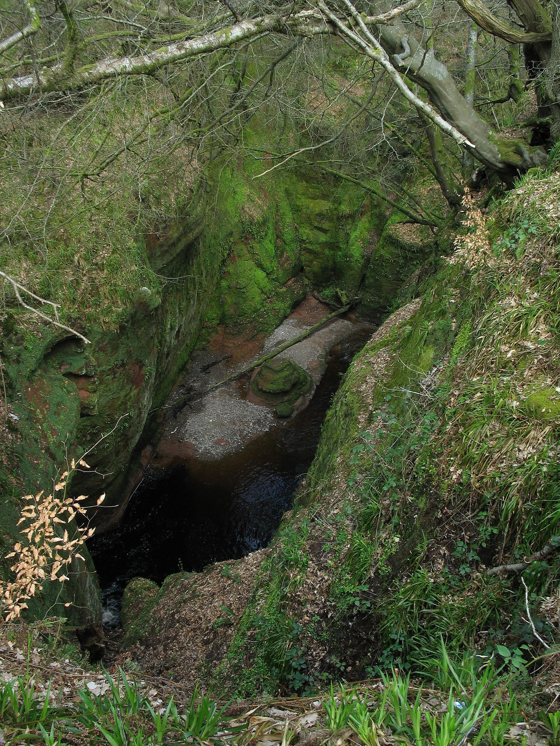 The Devils Pulpit at the bottom of the george