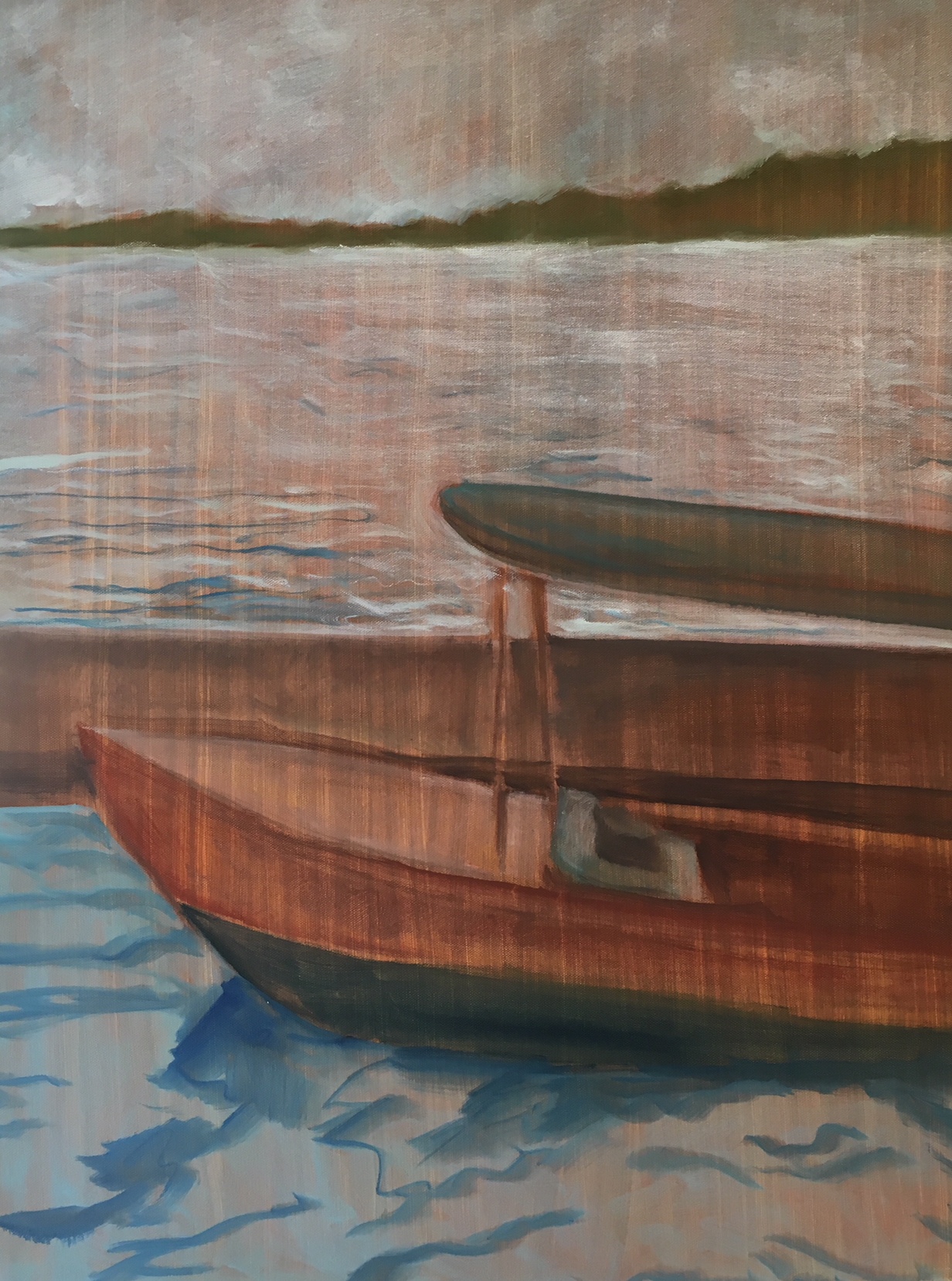 "Canopy Boat" | Oil on Canvas | 30x24