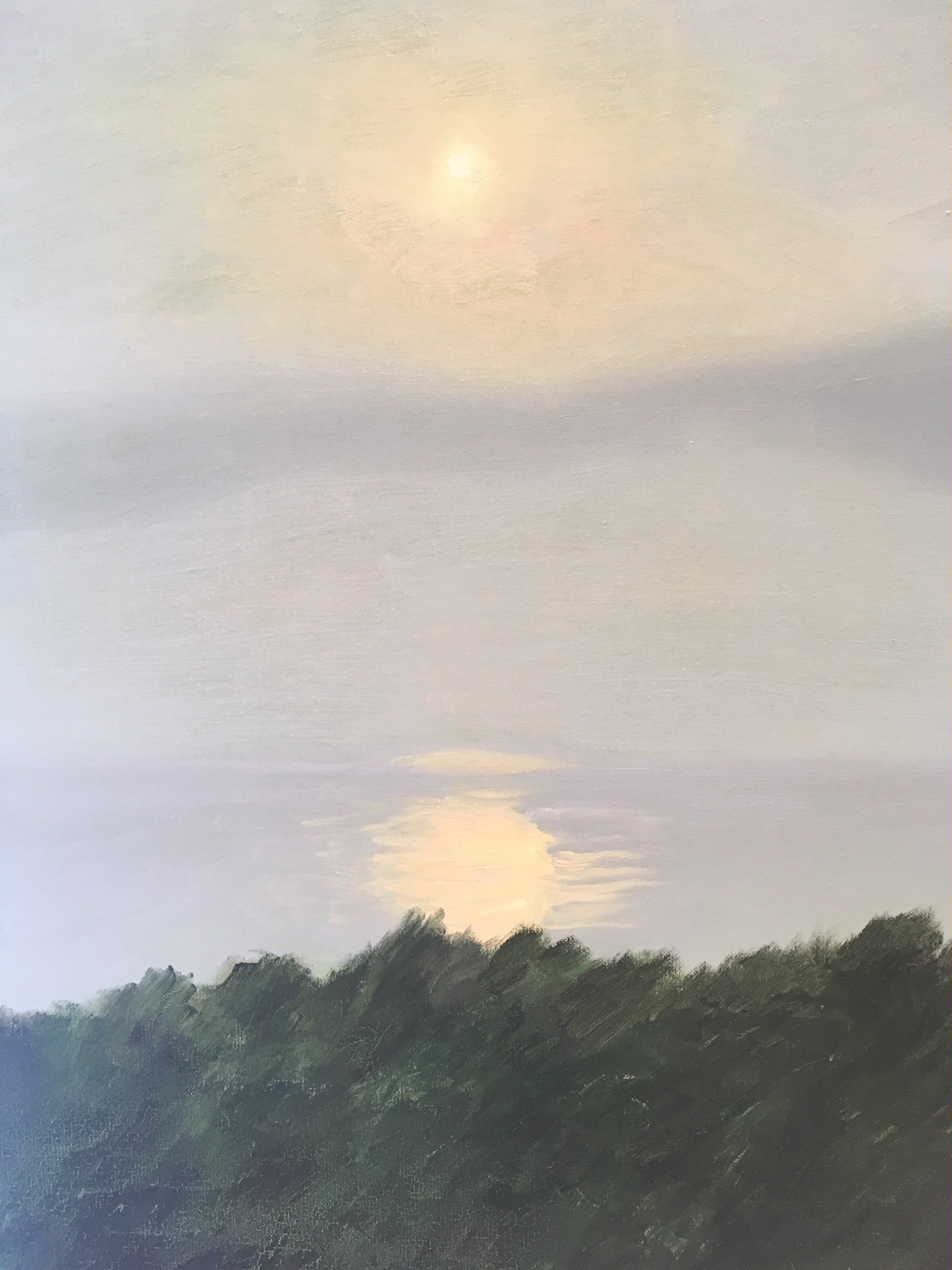 "Pale Grey Sunset" | Oil on Canvas | 24x18