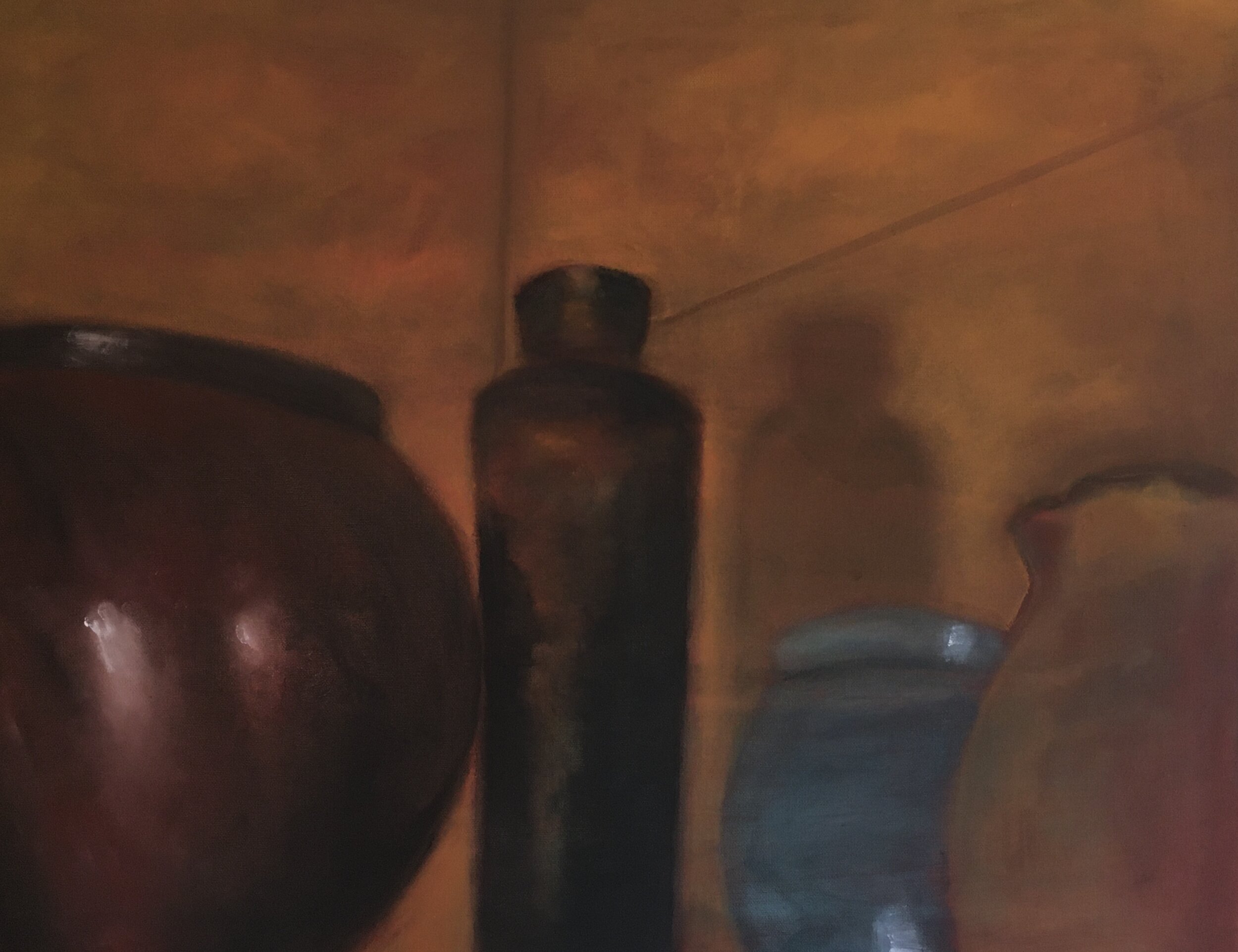 "Red Ochre Shadow Still Life" | Oil on Canvas | 22x28