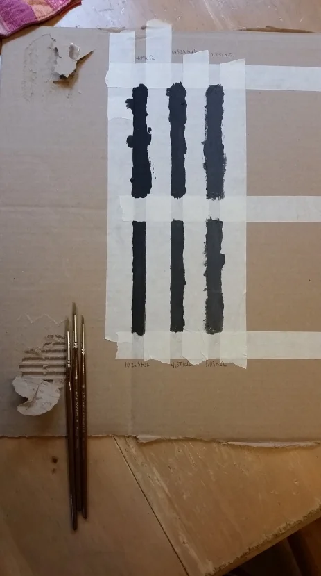 Testing the paint