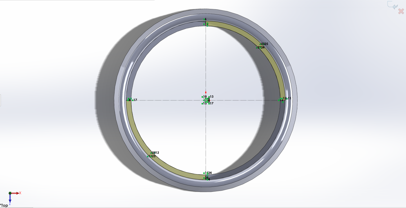 Extrude cut for the attachment slot of the bottom piece