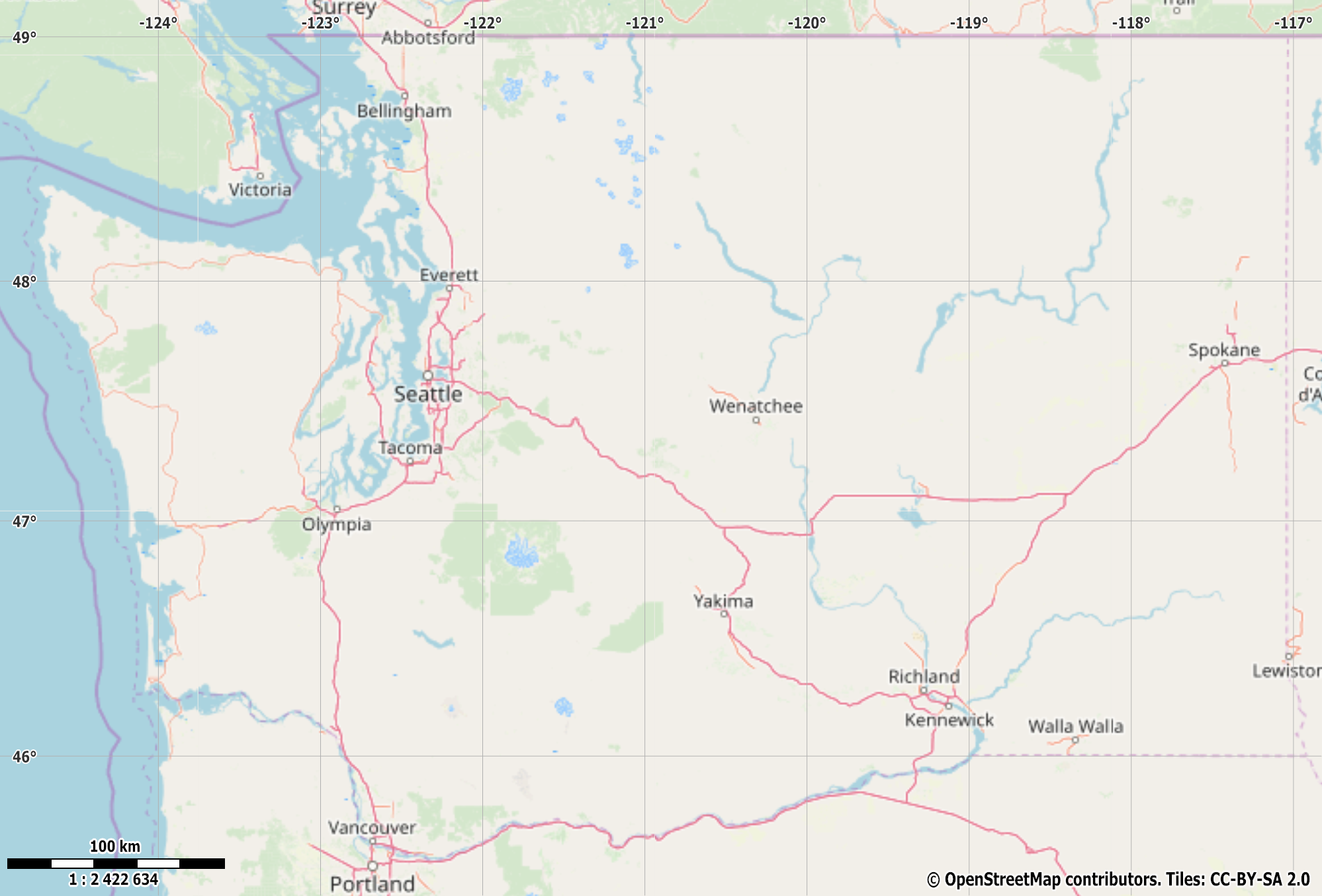  Maperitive look when latitude/longitude lines and scale are enabled 