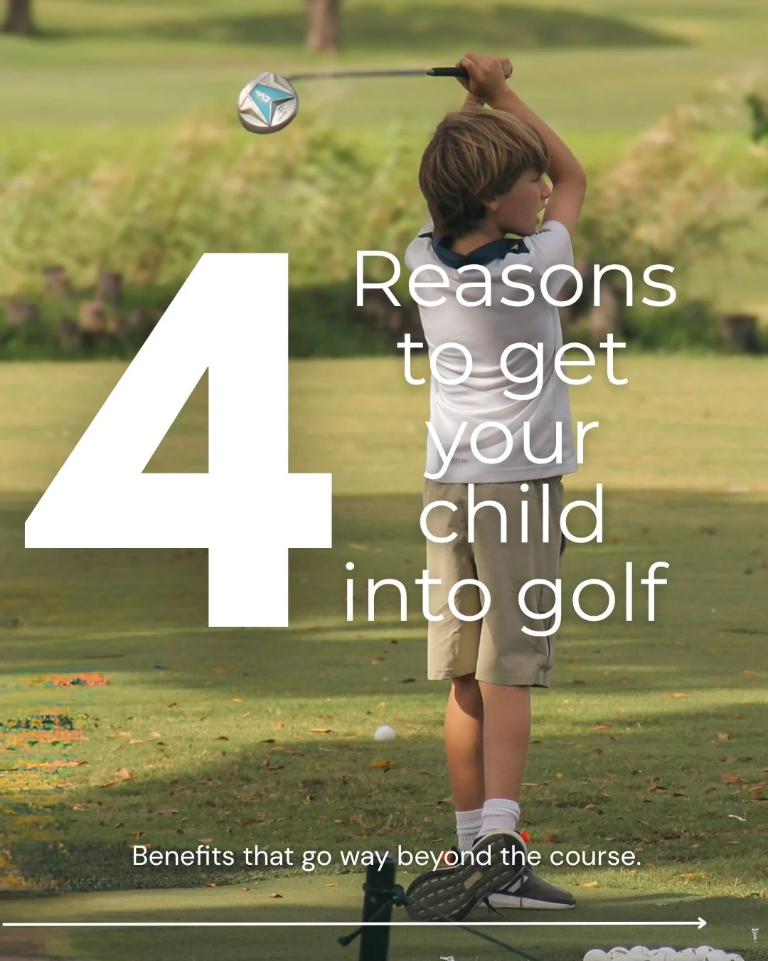 5 reasons to get your child into golf 🏌️&zwj;♂️⬇️

1️⃣ Builds discipline &amp; patience
Golf teaches kids that results come from practice &mdash; not luck. That lesson sticks for life.

2️⃣ Develops focus &amp; mental toughness
Every shot requires f
