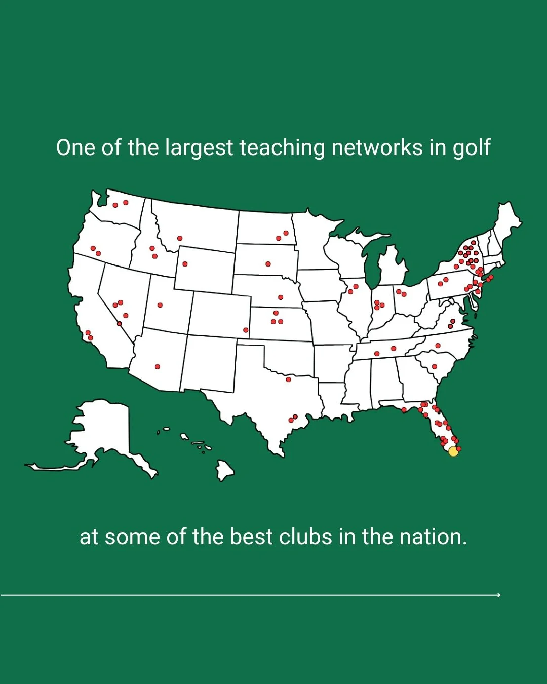 Train where the best teach. ⛳️

From our headquarters led by Director of Instruction Grayson Zacker to top-tier clubs across the country&mdash;Shinnecock Hills, Sleepy Hollow, Oakmont, and Los Angeles CC&mdash;our elite instructors bring world-class 