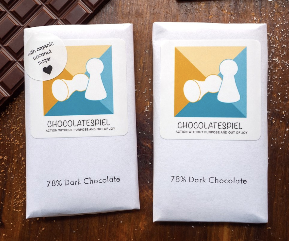 Some of the chocolate bars you can purchase on the ChocolateSpiel website!
