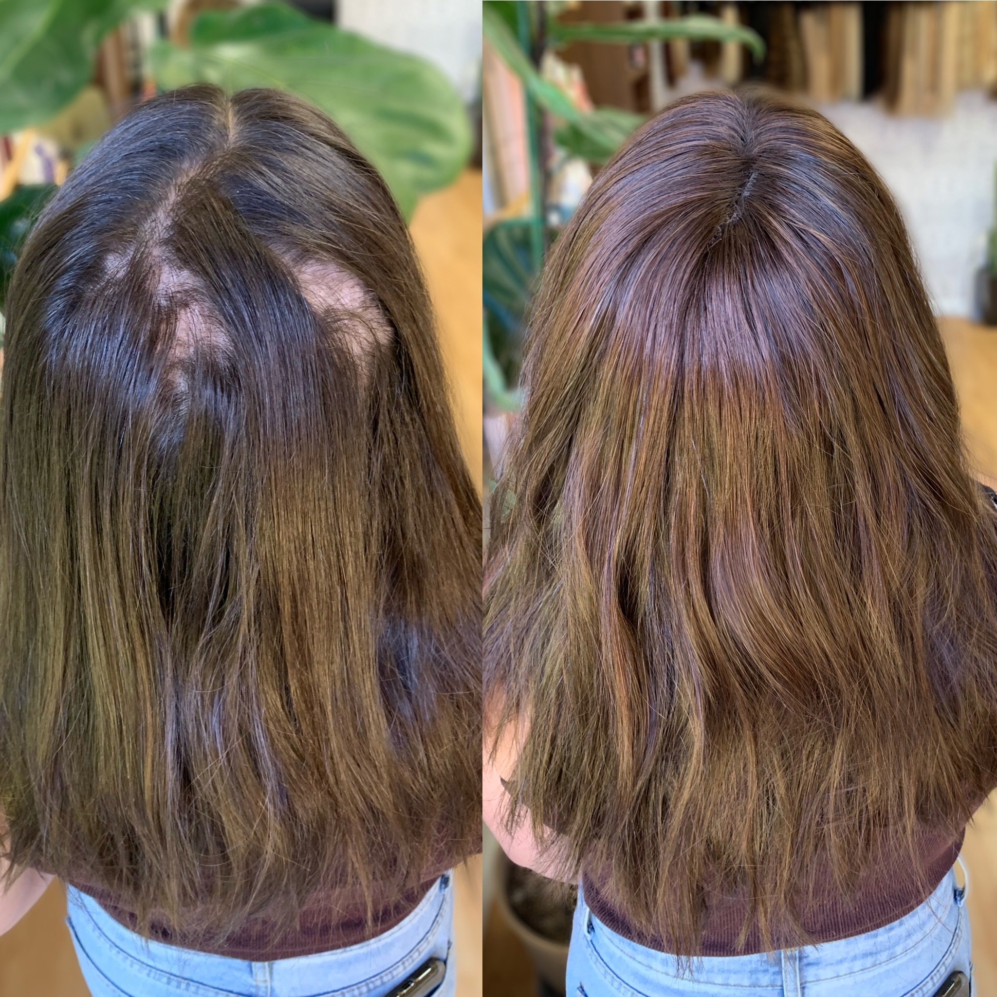 Crown toppers/ solutions for top thinning hair — SPG EXTENSIONS & COLOR