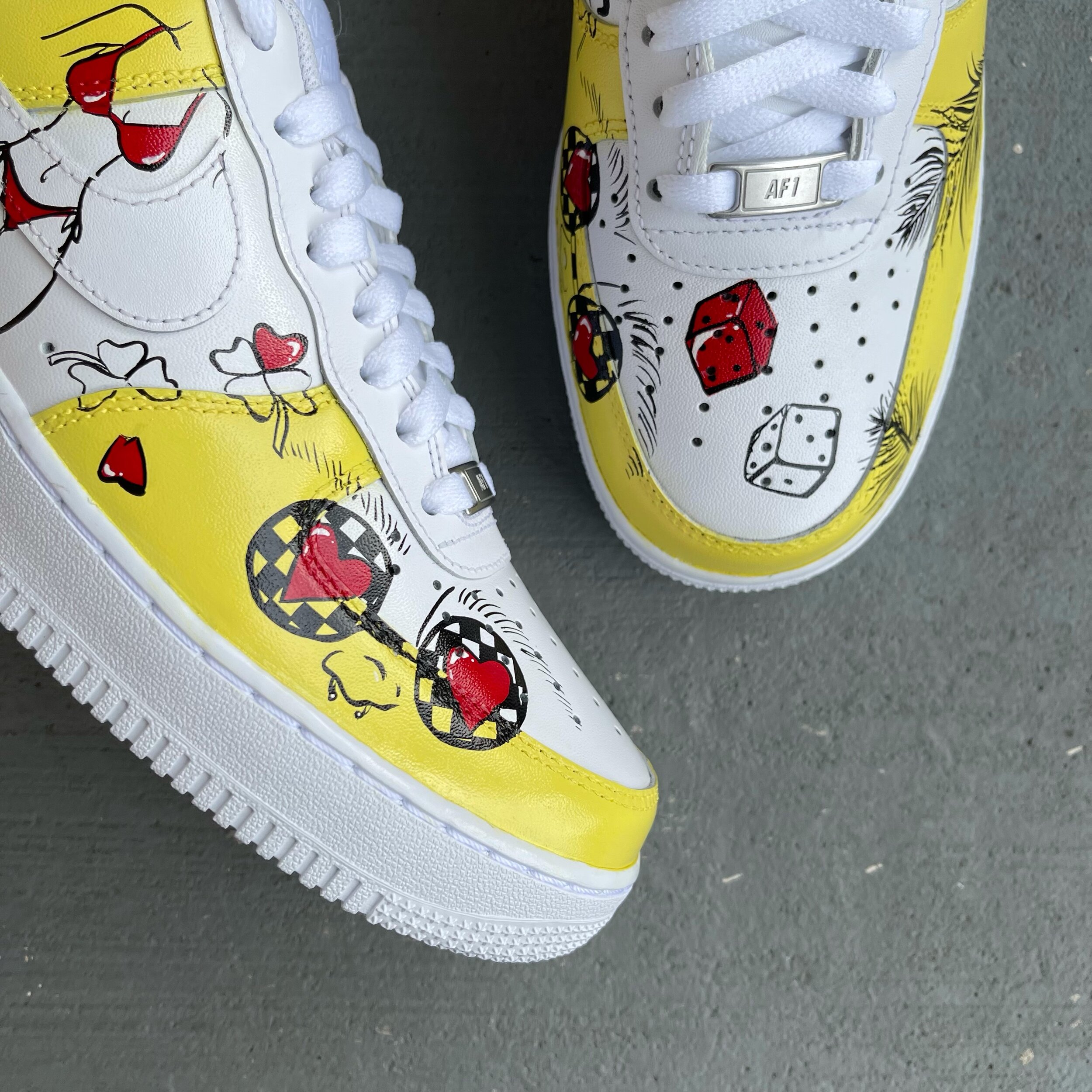 Dripping Louis Vuitton x Supreme Nike Air Force 1's. *If you would like a  different va…