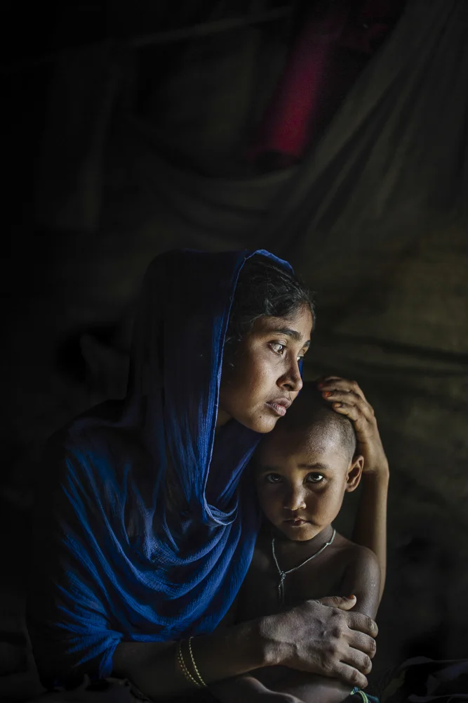Rohingya women who lost her husband due to military violence, Cox Bazar / Bangladesh - 2017