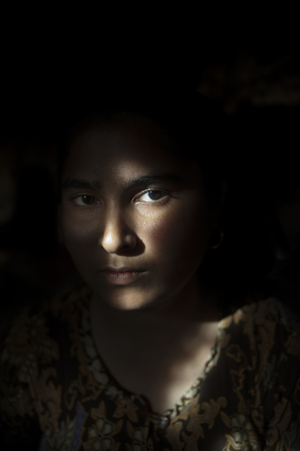  Rohingya woman who lost her husband due to military violence, Sittwe IDP Camps, Rakhine state / Burma 