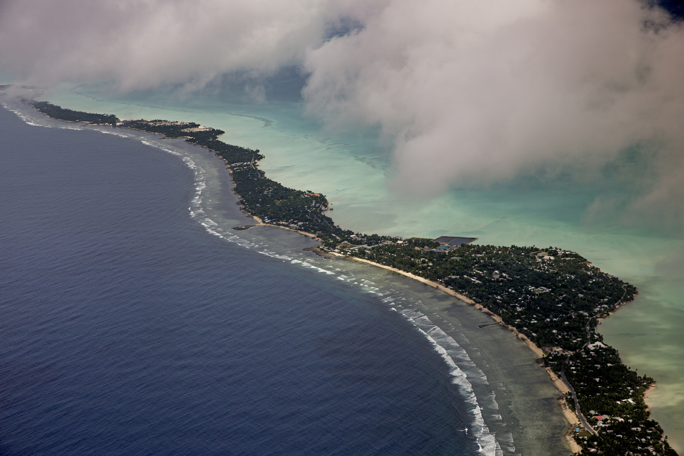  The island republic of Kiribati is the first nation to be expected to sink by elevated sea levels / Central Pacific - 2015 
