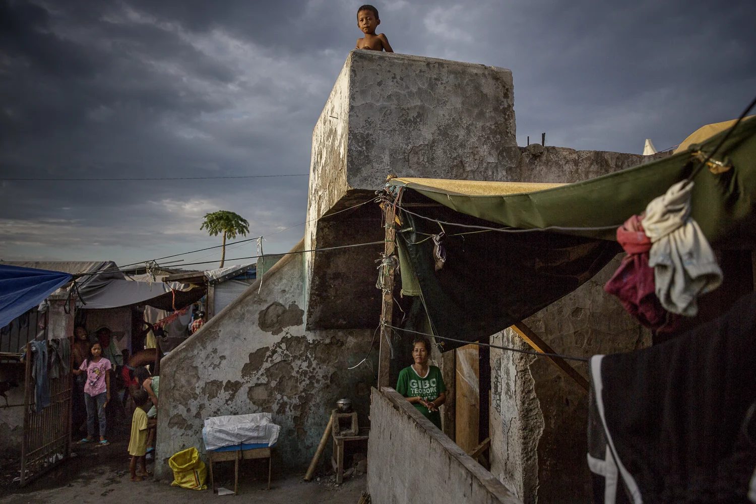 The guerrilla Group MNLF occupied Zamboanga in 2013. The government struck back. A lot of refugees are still living in substandard housing, Mindanao / Philippines - 2016