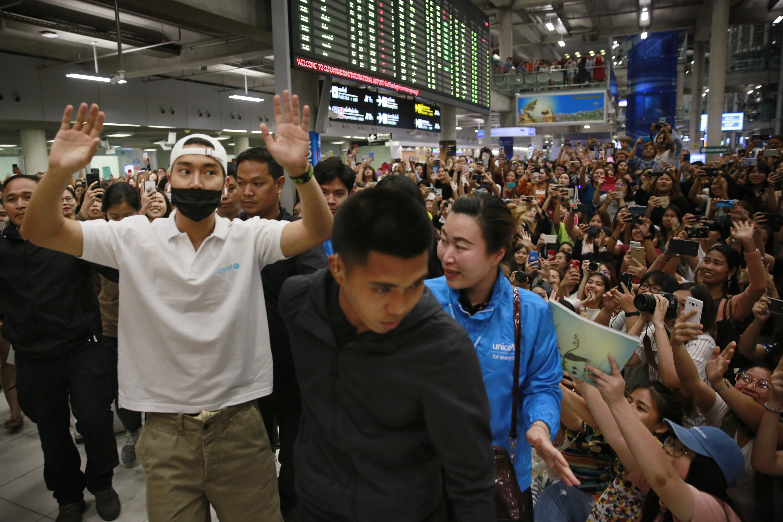  South Korean k-pop star, Choi Siwon, arriving at Suvarnabhumi airport, Bangkok / Thailand - 2018 