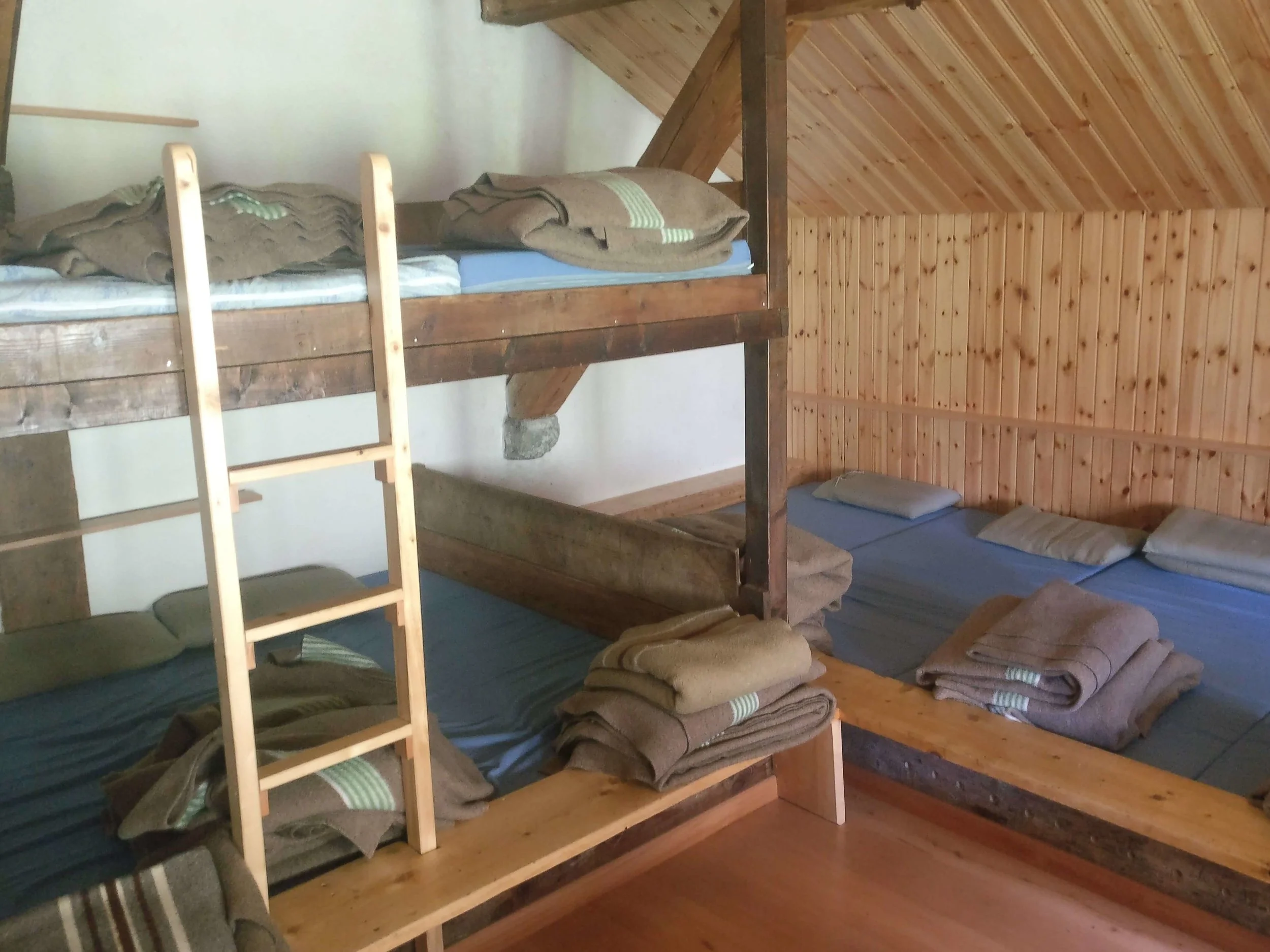 Staying in dorms on the Walker’s Haute Route is a cost effective accommodation choice