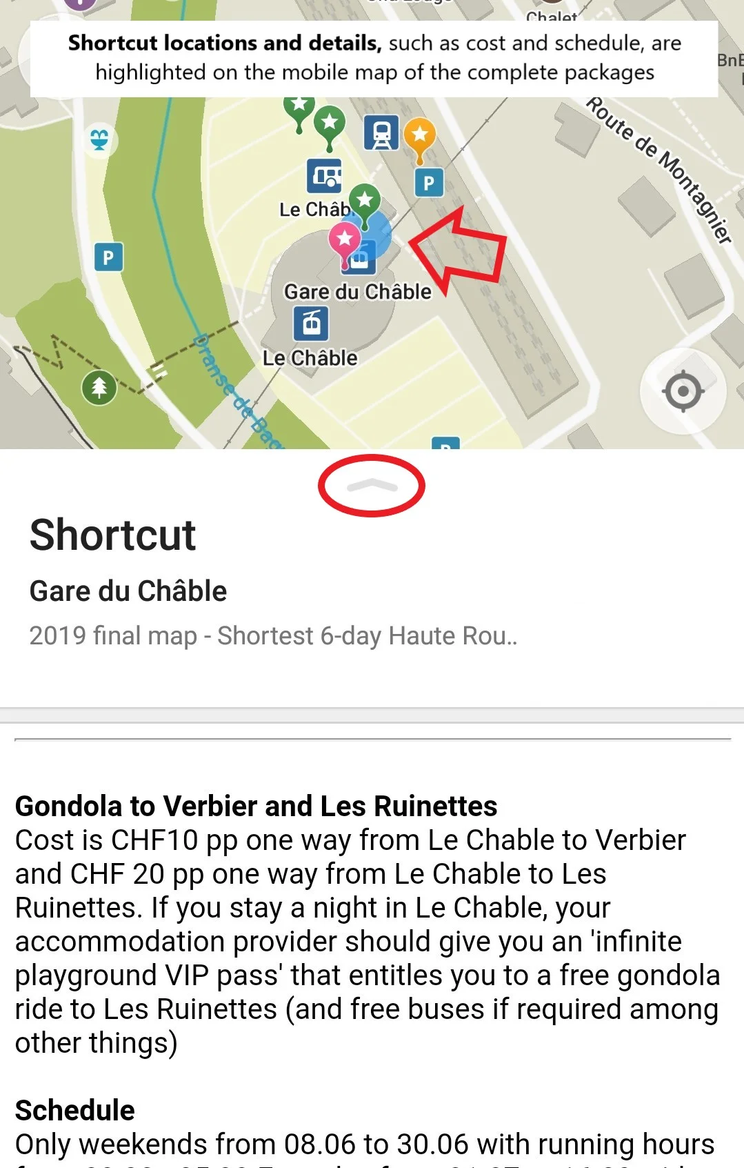 Walker’s Haute Route shortcuts