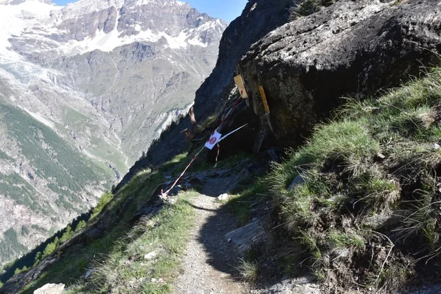 New temporary closure: Check with the Europahütte guardian whether this section has been reopened and what the detour options are. (photo curtousey of @aslinskan who completed the trail in late Jun-19)