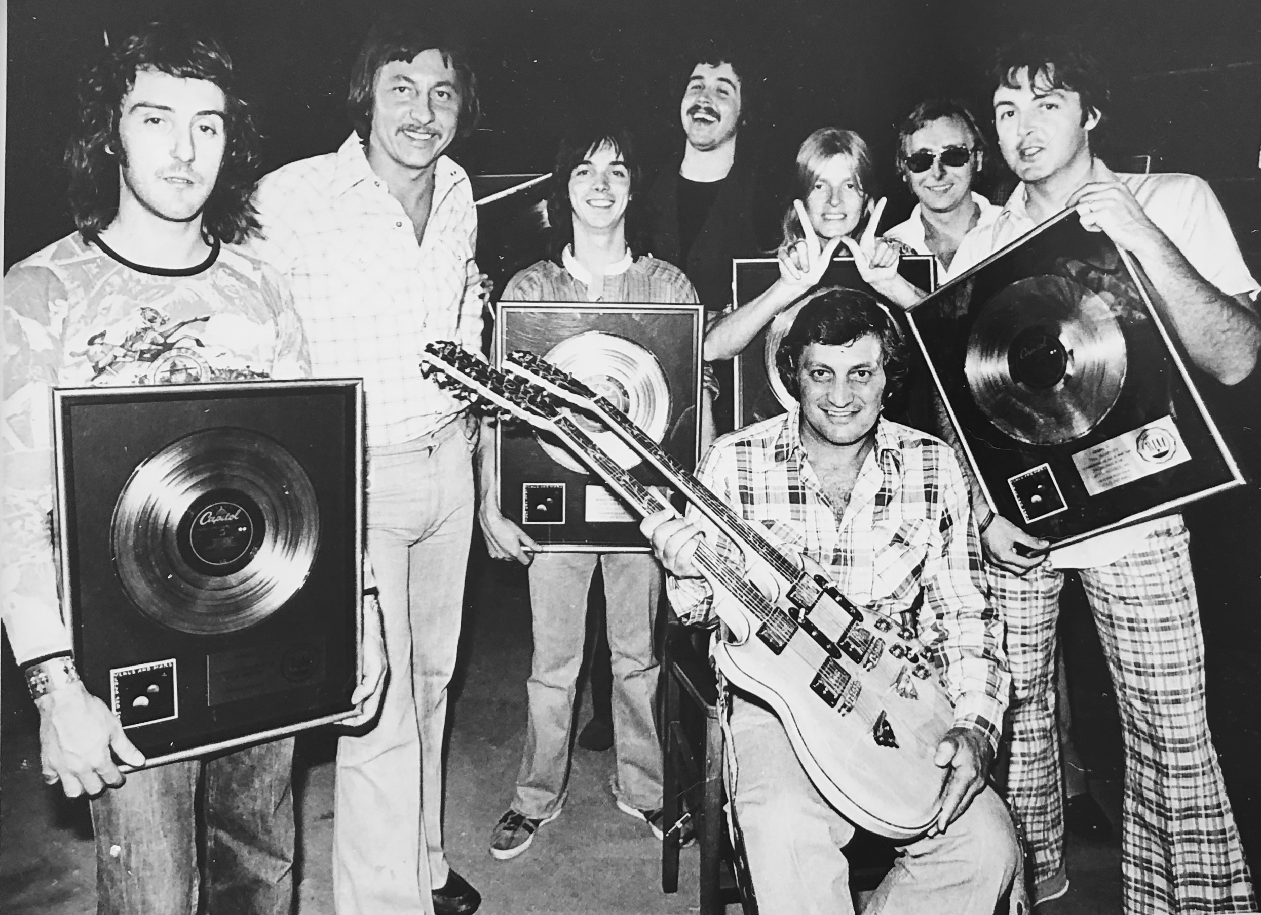  Jim with Paul Mccartney’s Wings, 1975 