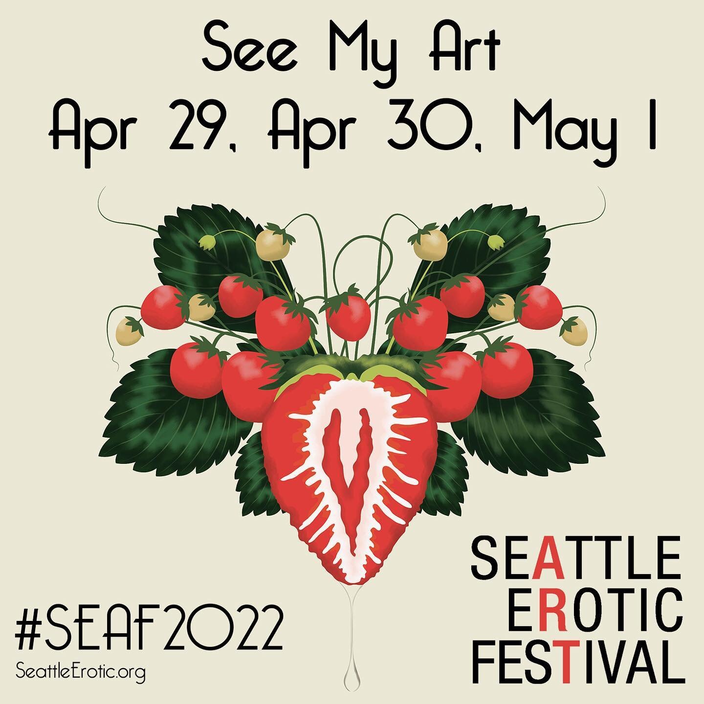 Bunni is still recooperating from surgery but is so honored that her work will be at SEAF this weekend. Come check it out and support her and other erotic artists!

#SEAF2022 #seattleeroticartfestival #makingSEAFgo #SEAFArtist #seattleerotic #seattle