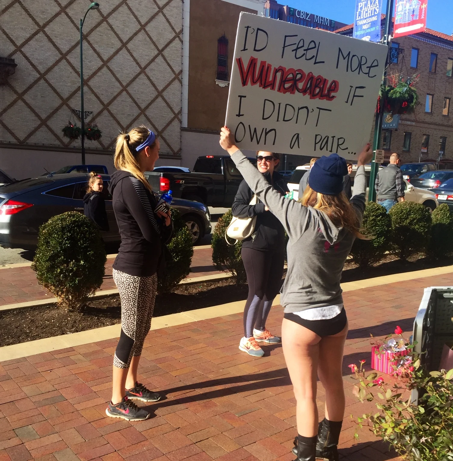 I’m standing alone in my underwear…  imagine how vulnerable I’d be if I didn’t own a pair.