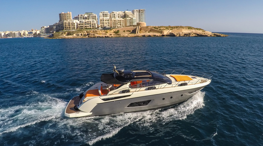 Azimut yacht marsamxette harbour