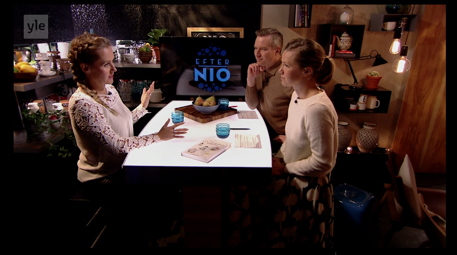 Interview at Efter Nio / Yle Svenska TV, 13.10.2016