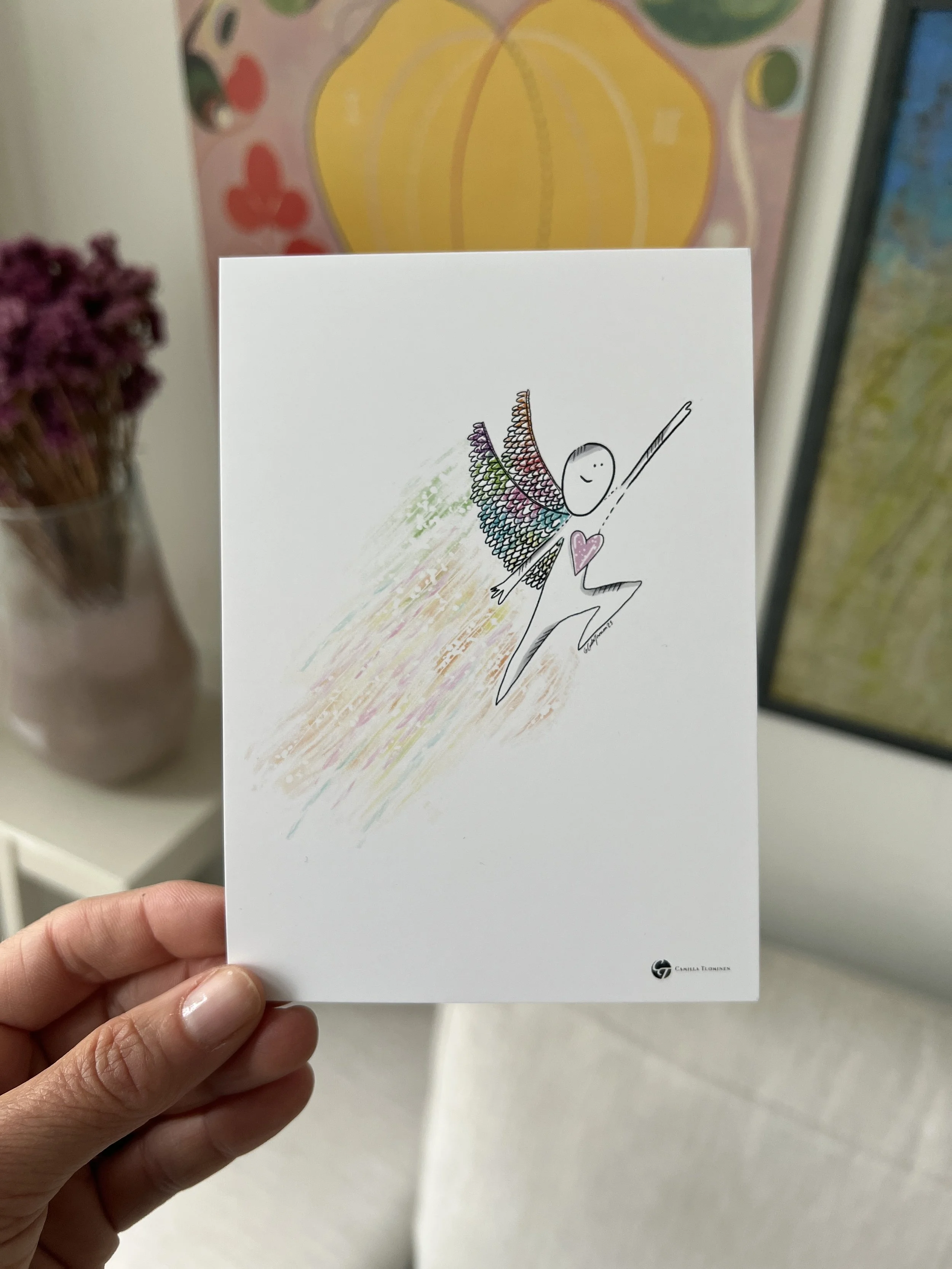 10 x rohkeus postikortti