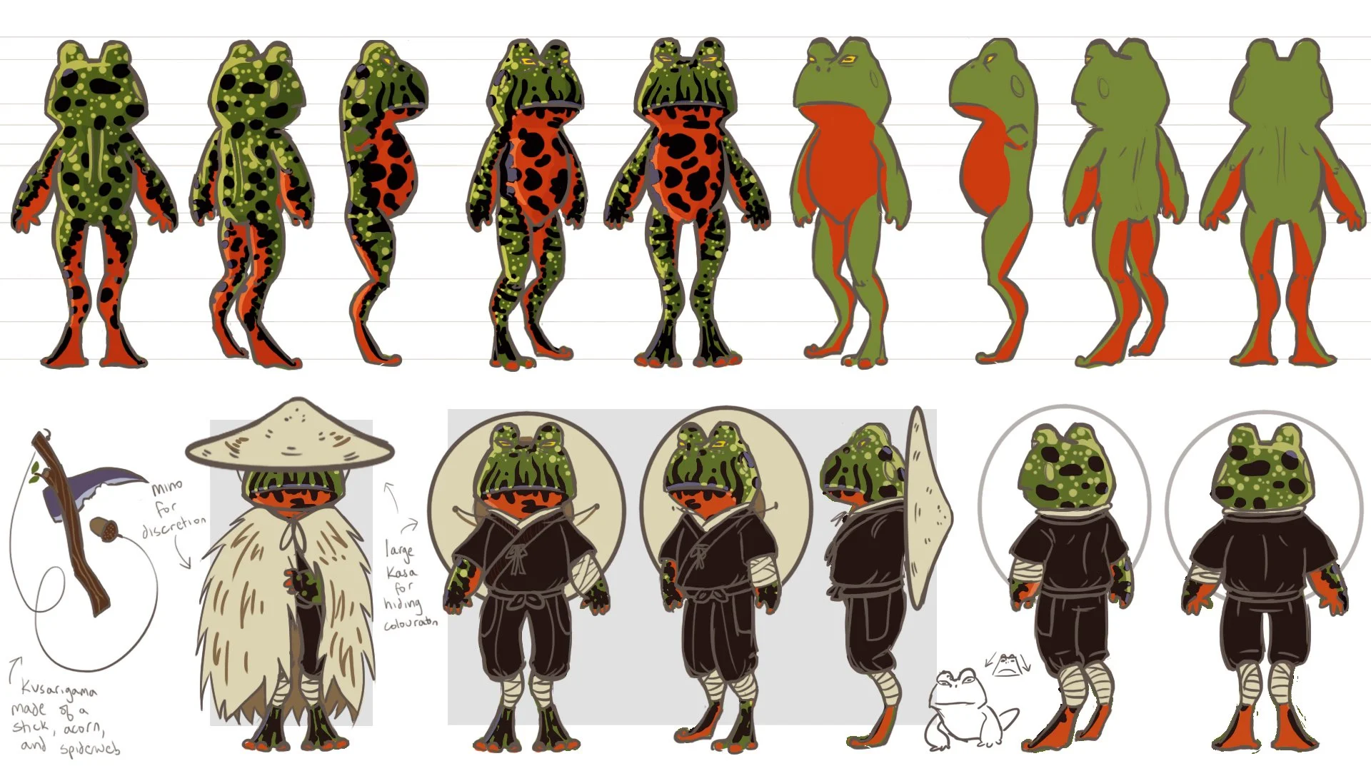Feudal Frogs - Character Design — Vivian Uhlir