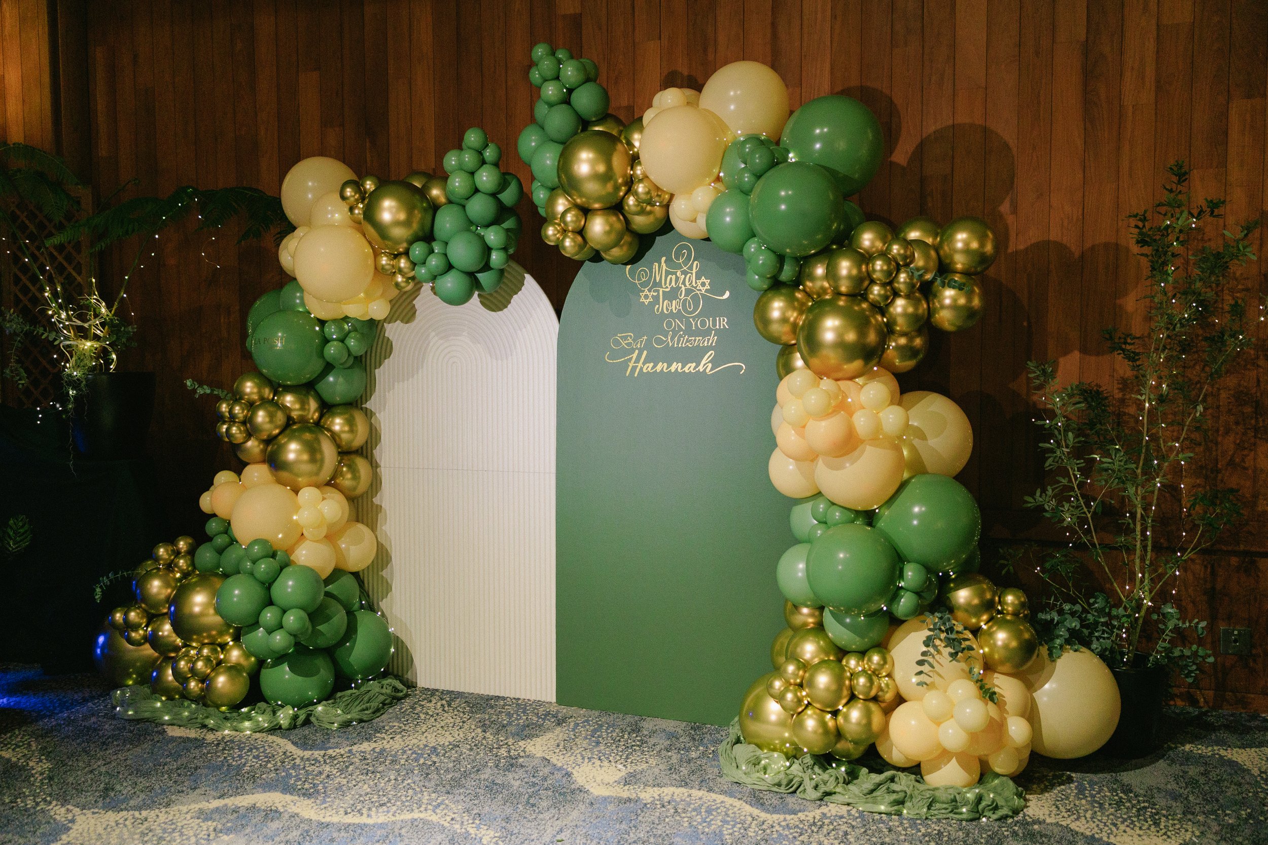 Elegant photo booth bat mitzvah reception details at Halekulani Hotel in Waikiki Honolulu