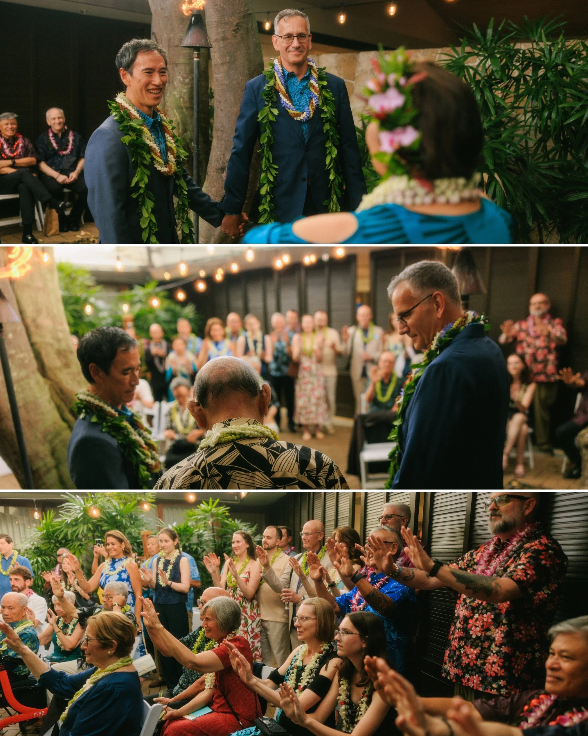 Pacific Club Honolulu Wedding | Curtis + Peter's Intimate Celebration in Hawaii
