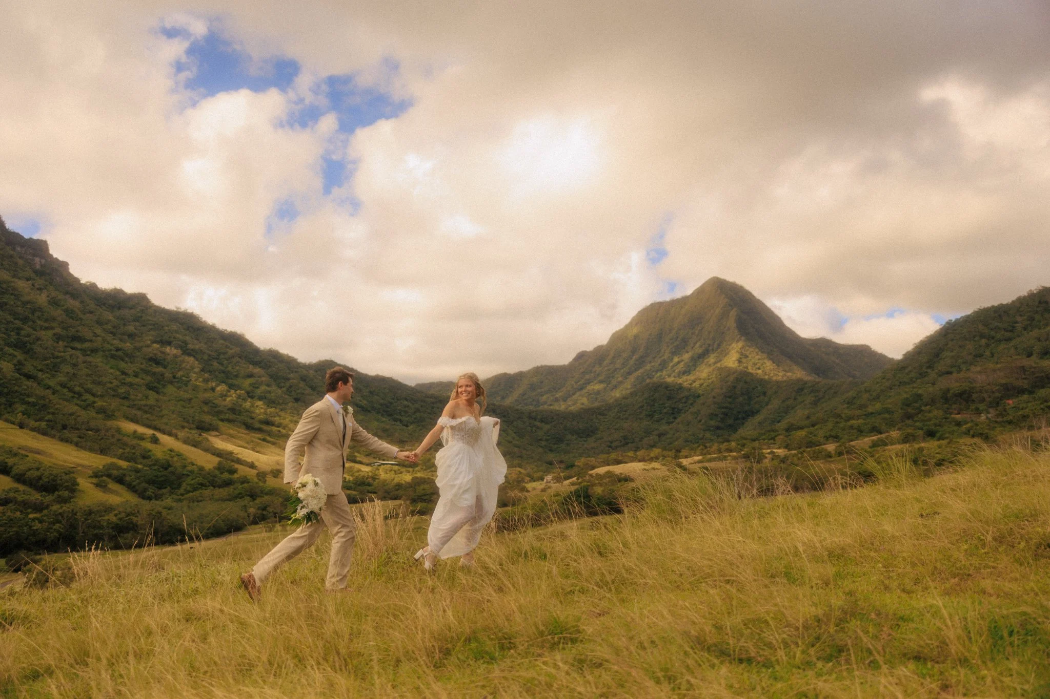 Seth + Aliyah’s Paliku Gardens Elopement at Kualoa Ranch