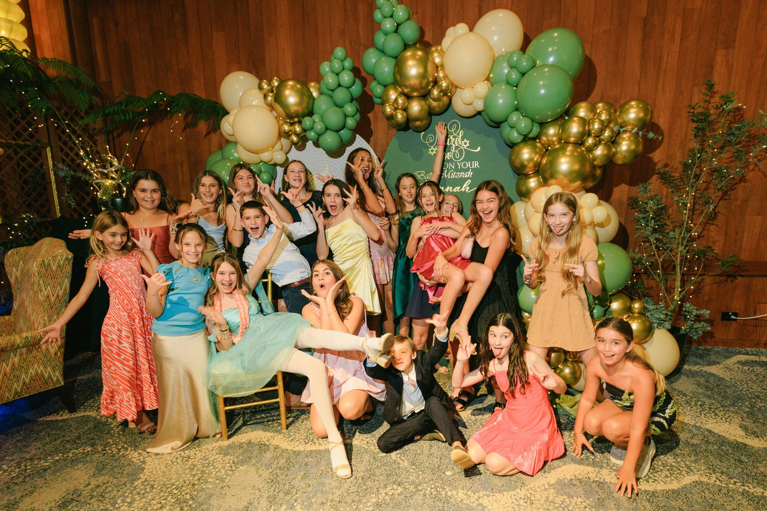 Rachel celebrating her bat mitzvah reception at Halekulani in Waikiki