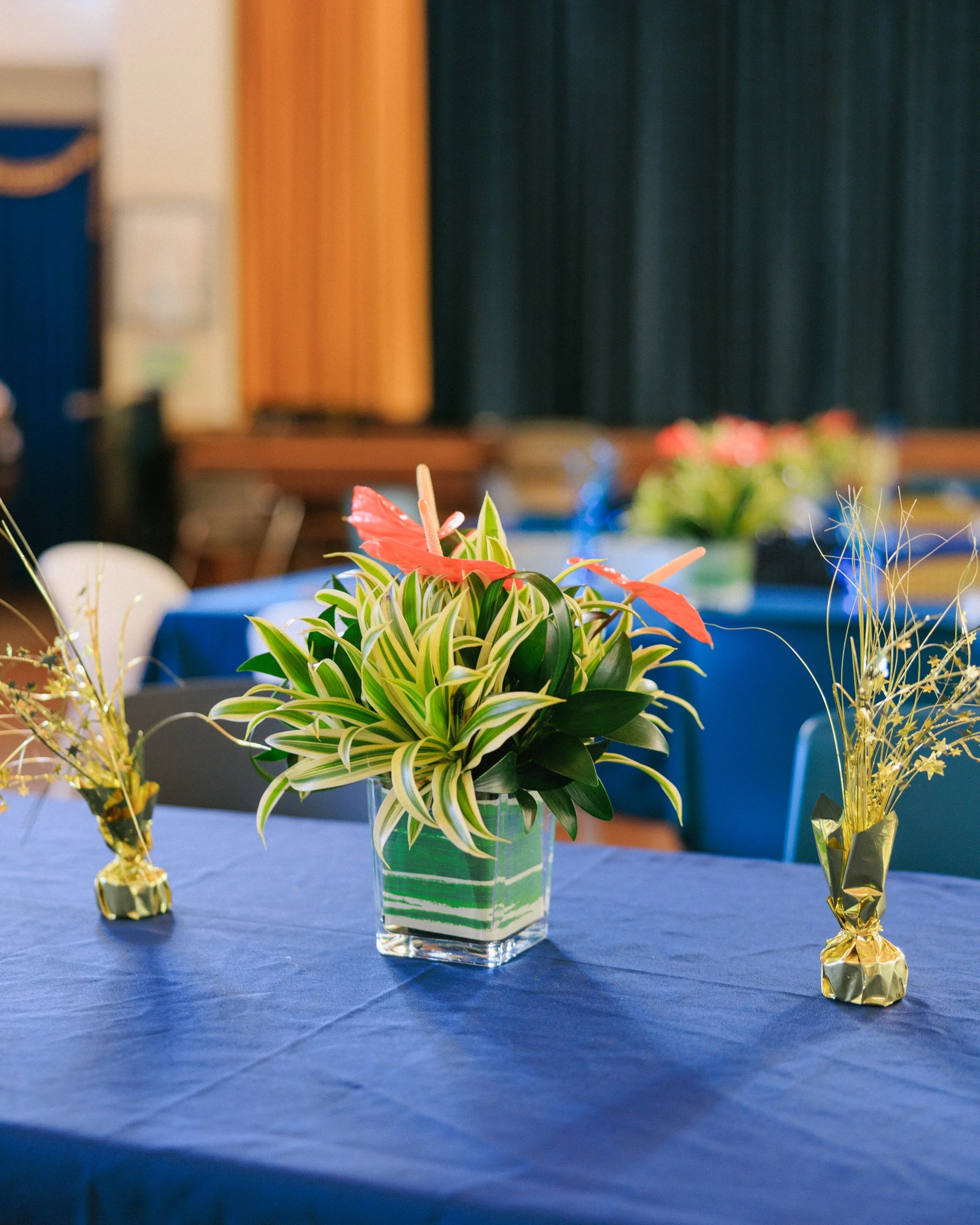 Family watching bar mitzvah ceremony in Honolulu synagogue